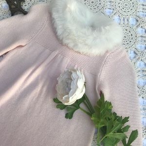 Janie and Jack Dresses - Janie and Jack Faux Fur Sweater Dress Janie and Jack Dresses - Janie and Jack Faux Fur Sweater Dress